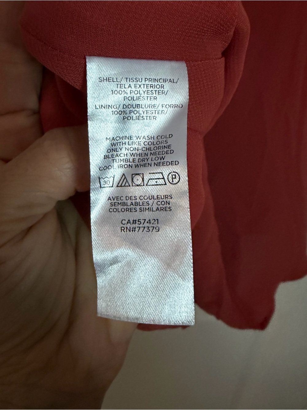 LOFT Red Ruffle-Trim Spaghetti Strap Cami - Picture 3 of 5